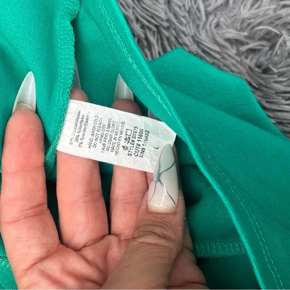 Fashion, nova curves, turquoise, mini dress, size large - Picture 5 of 5